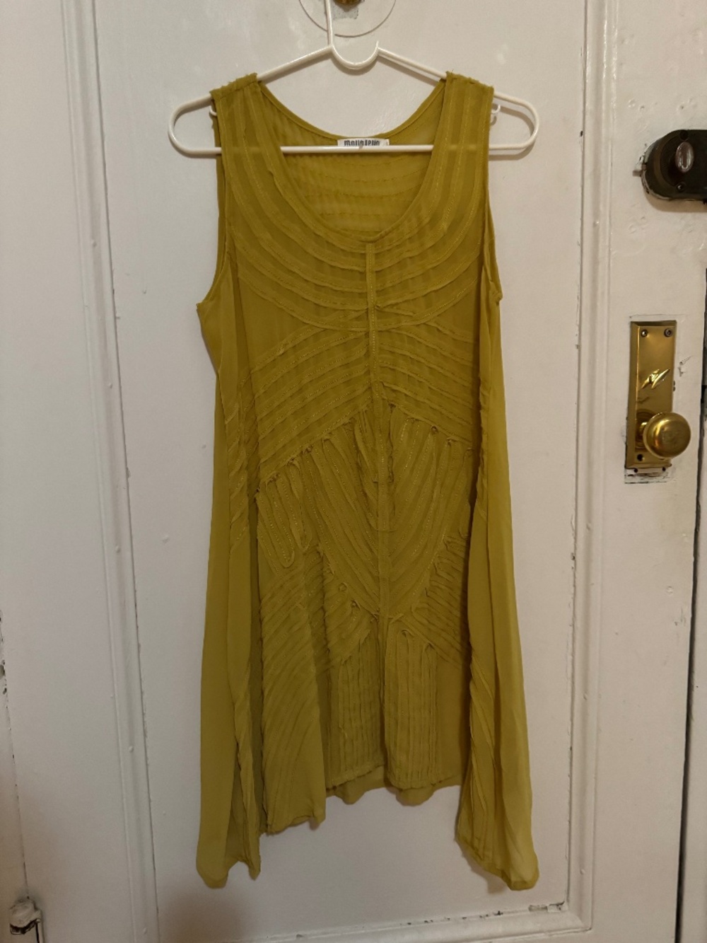 Monoreno mustard yellow/gold short dress